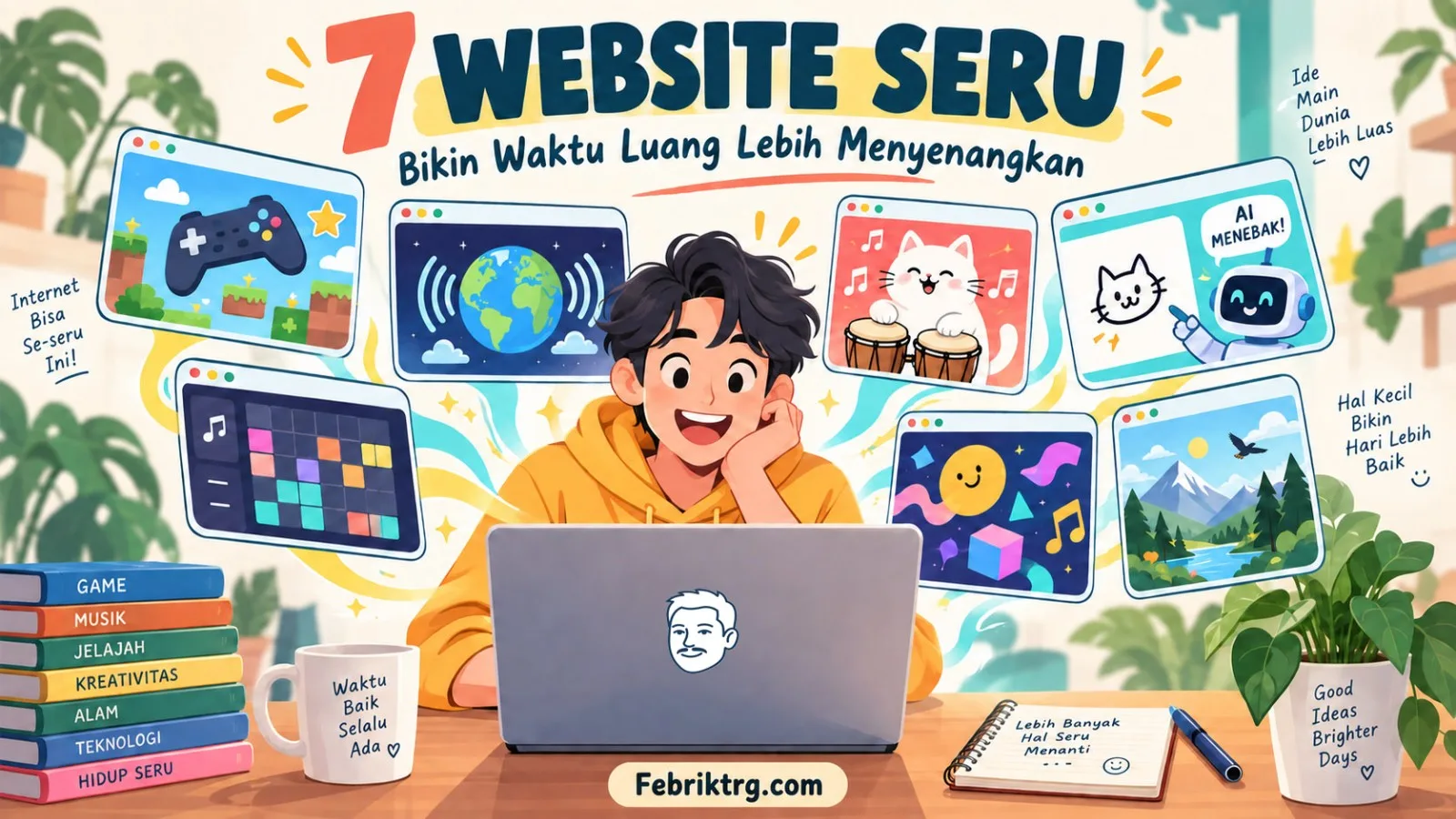 7 Website Seru untuk Mengusir Bosan dan Membuat Hari Lebih Menyenangkan